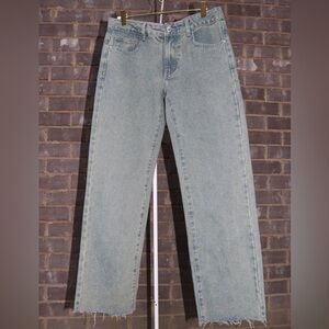 PrettyLittleThing Light Blue Straight Leg Jeans